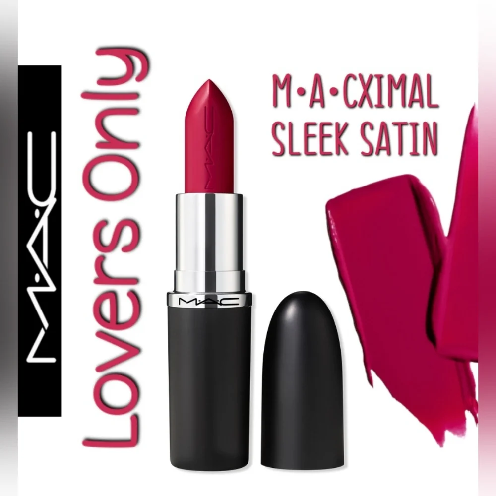 M•A•CXIMAL Sleek Satin Lipstick Lovers Only Pink Brand New In Box Authentic